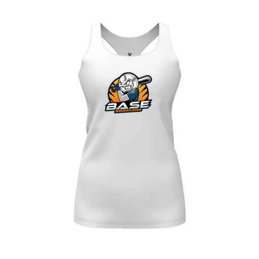 [FT0TRBWH-FYS-LOGO1] Decker Racerback Tank Top (Female Youth S, White, Logo 1)