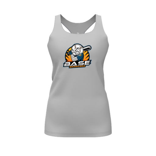 [FT0TRBGY-FYS-LOGO1] Decker Racerback Tank Top (Female Youth S, Gray, Logo 1)