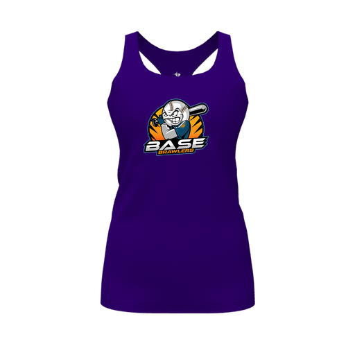 [FT0TRBPP-FYS-LOGO1] Decker Racerback Tank Top (Female Youth S, Purple, Logo 1)
