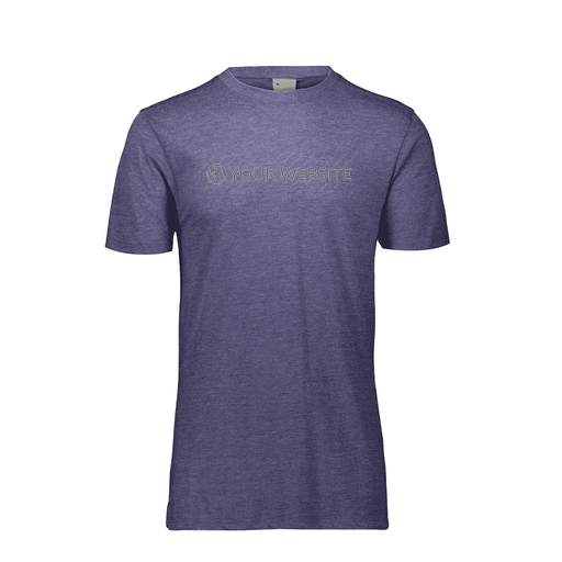 [FTSCUBNV-YS-LOGO2] Decker Youth Tri-Blend T-Shirt - Short Sleeve (Youth S, Navy, Logo 2)