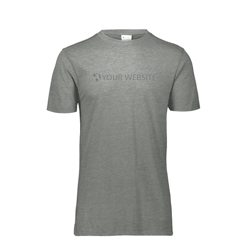[FTSCUBGY-YS-LOGO2] Decker Youth Tri-Blend T-Shirt - Short Sleeve (Youth S, Gray, Logo 2)