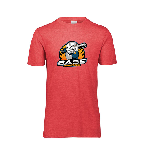 [FTSCUBRD-YS-LOGO1] Decker Youth Tri-Blend T-Shirt - Short Sleeve (Youth S, Red, Logo 1)