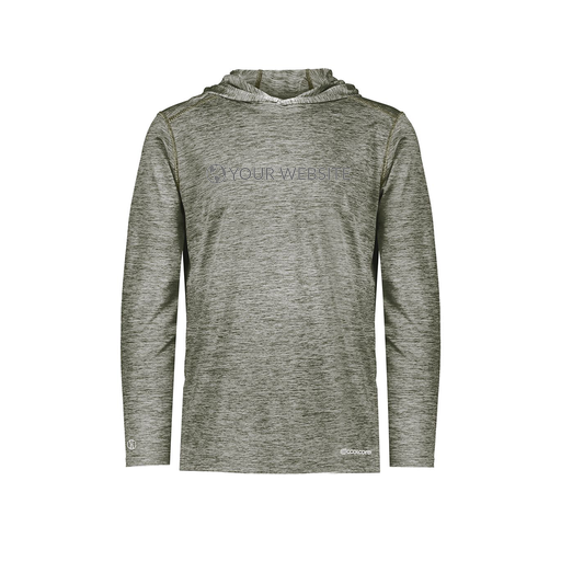 [FOLHCGGY-YS-LOGO3] Decker Youth Charge Hoodie (Youth S, Gray, Logo 3)