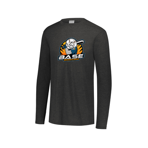 [FTLCUBBK-AXS-LOGO1] Decker Men's Tri-Blend T-Shirt - Long Sleeve (Adult XS, Black, Logo 1)