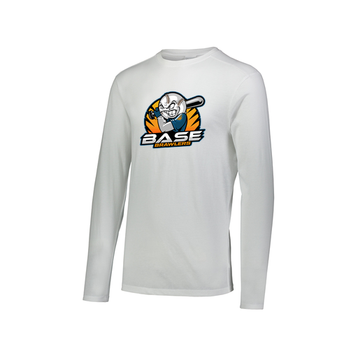 [FTLCUBWH-AXS-LOGO1] Decker Men's Tri-Blend T-Shirt - Long Sleeve (Adult XS, White, Logo 1)