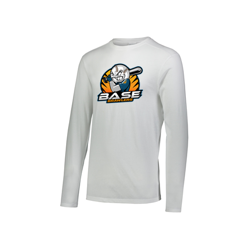 [FTLCUBWH-YS-LOGO1] Decker Youth Tri-Blend T-Shirt - Long Sleeve (Youth S, White, Logo 1)